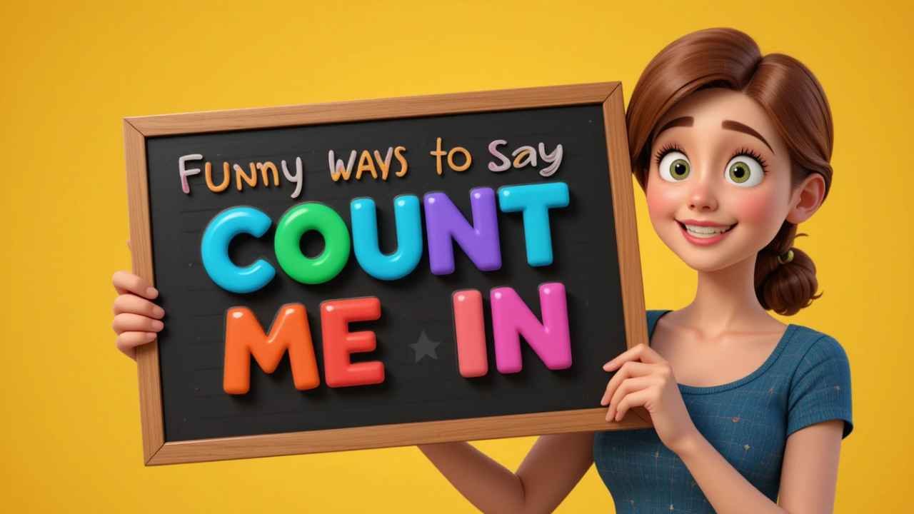 funny ways to say count me in