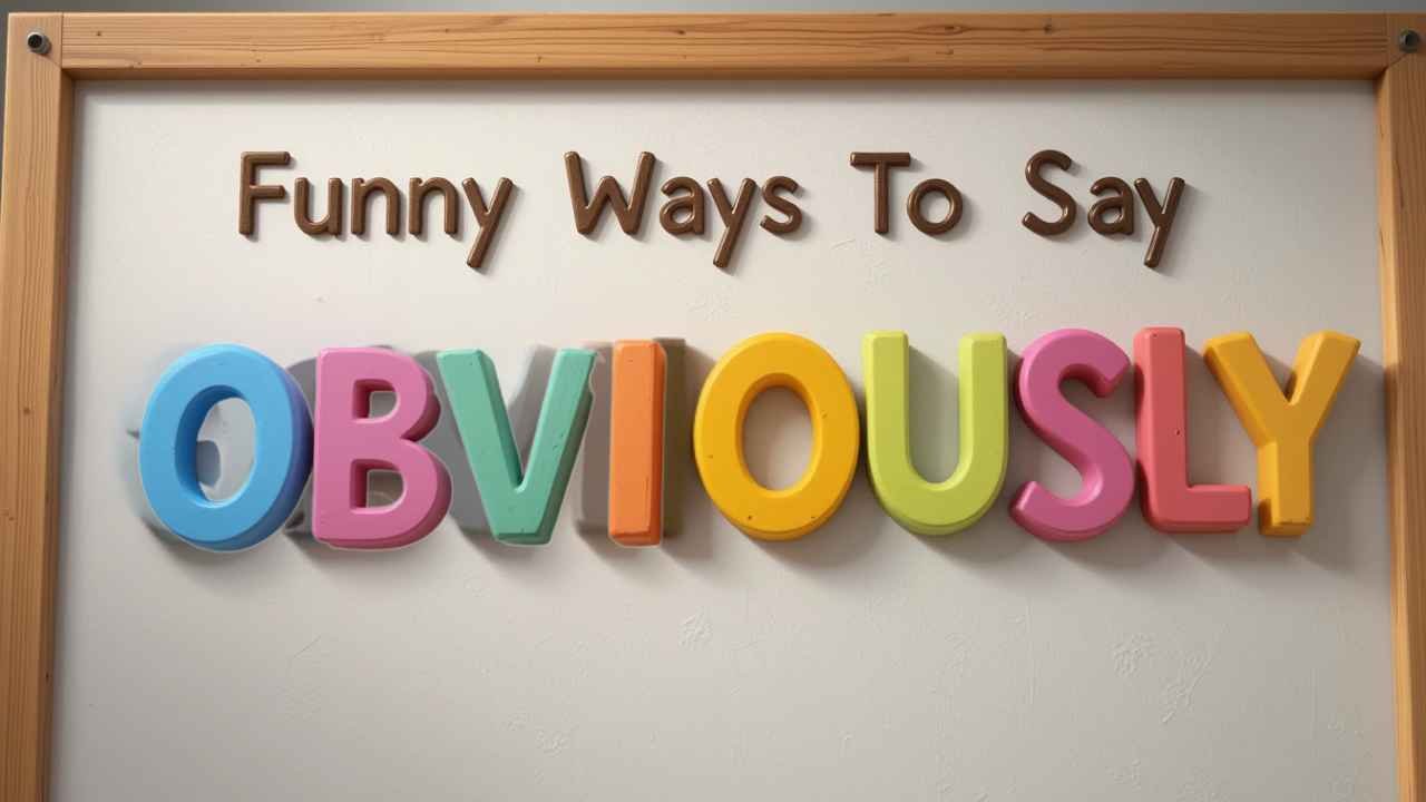 funny ways to say obviously