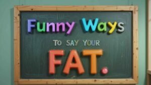 funny ways to say your fat