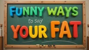 funny ways to say your fat