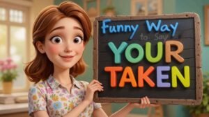 funny ways to say your taken