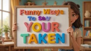 funny ways to say your taken