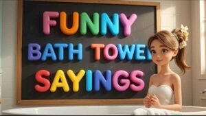 funny bath towel sayings