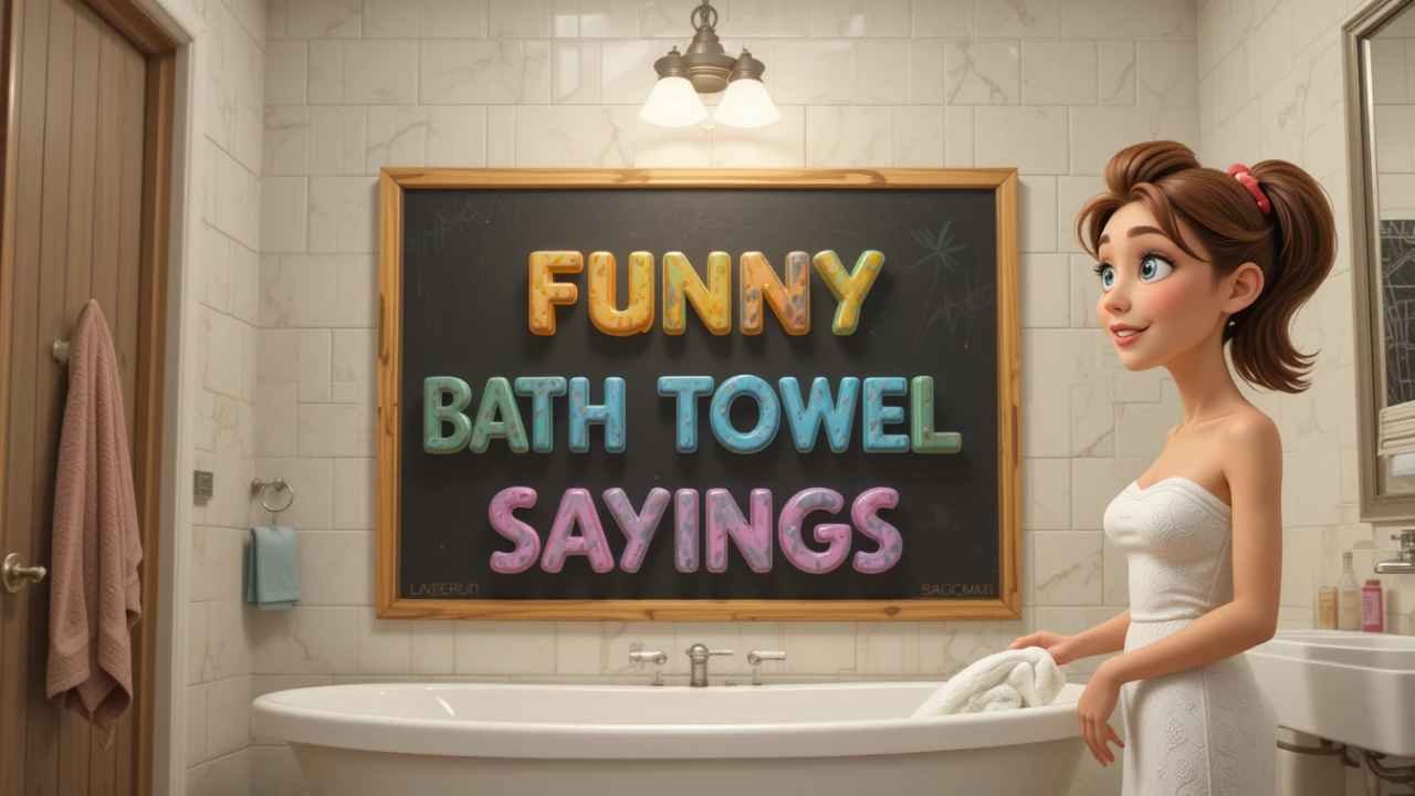 funny bath towel sayings