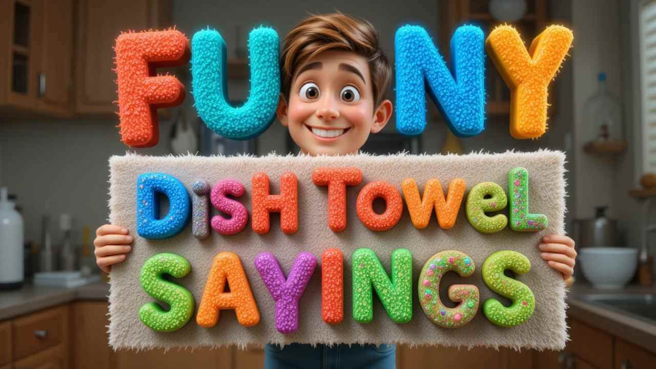 funny dish towel sayings