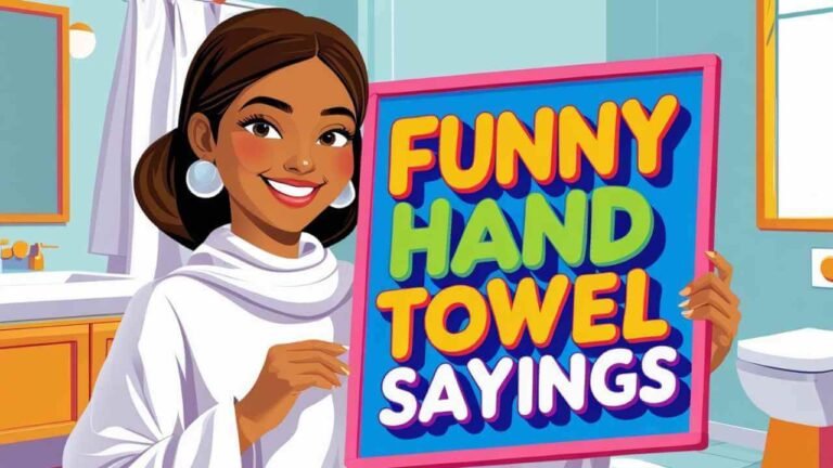 funny hand towel sayings