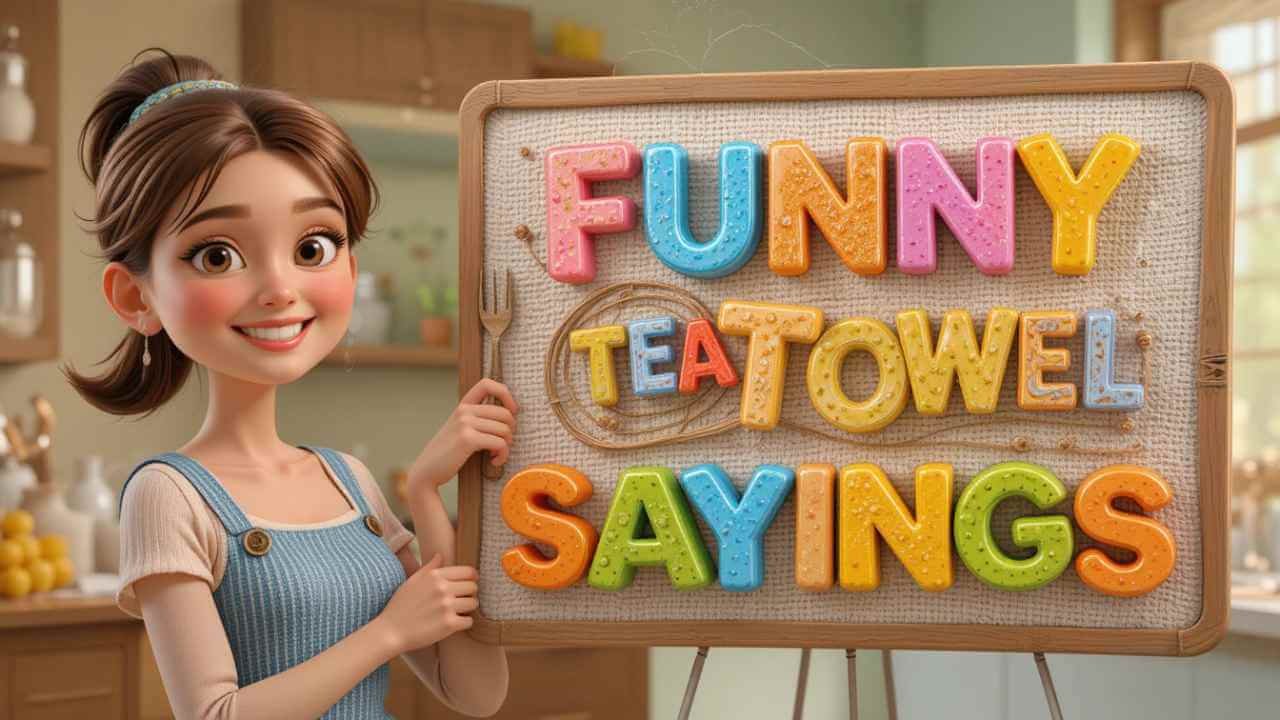 funny tea towel sayings