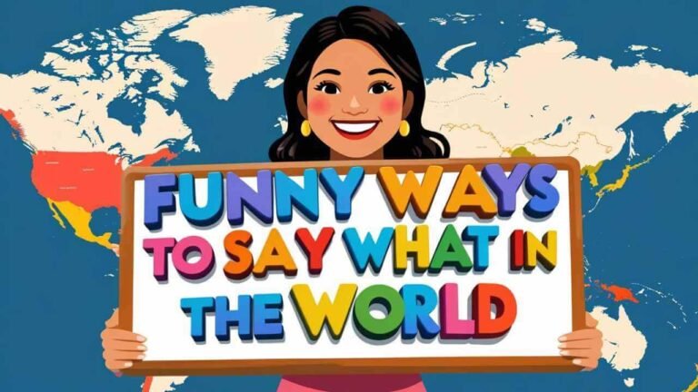 funny ways to say what in the world