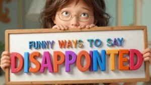 funny ways to say disappointed