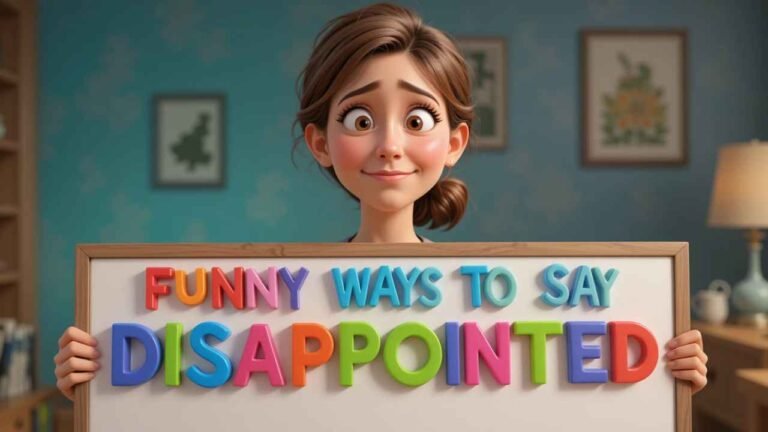 funny ways to say disappointed