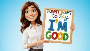 funny ways to say i'm good