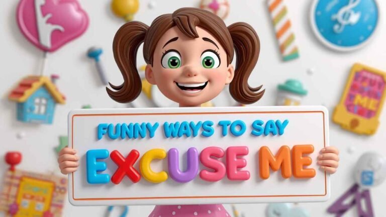 funny ways to say excuse me