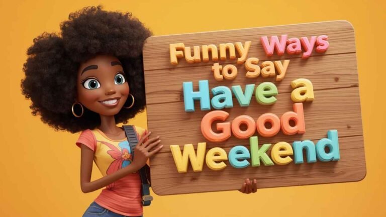 funny ways to say have a good weekend