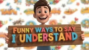 funny ways to say i understand