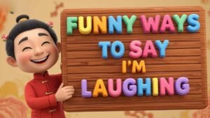 funny ways to say i'm laughing