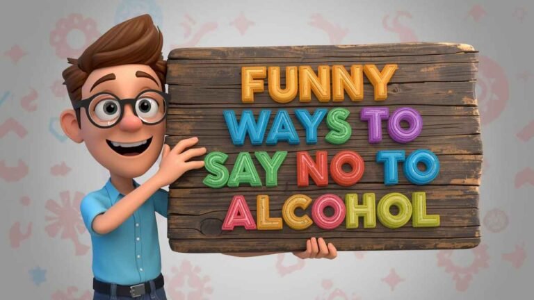 funny ways to say no to alcohol