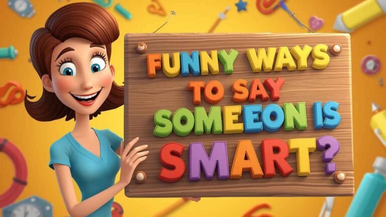 funny ways to say someone is smart
