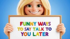 funny ways to say talk to you later