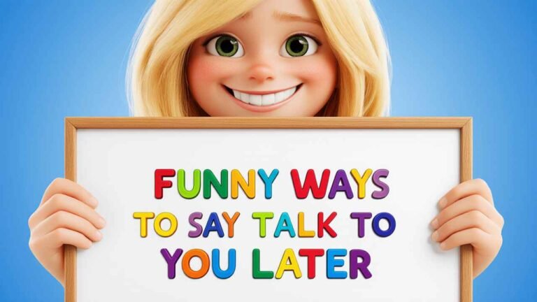 funny ways to say talk to you later