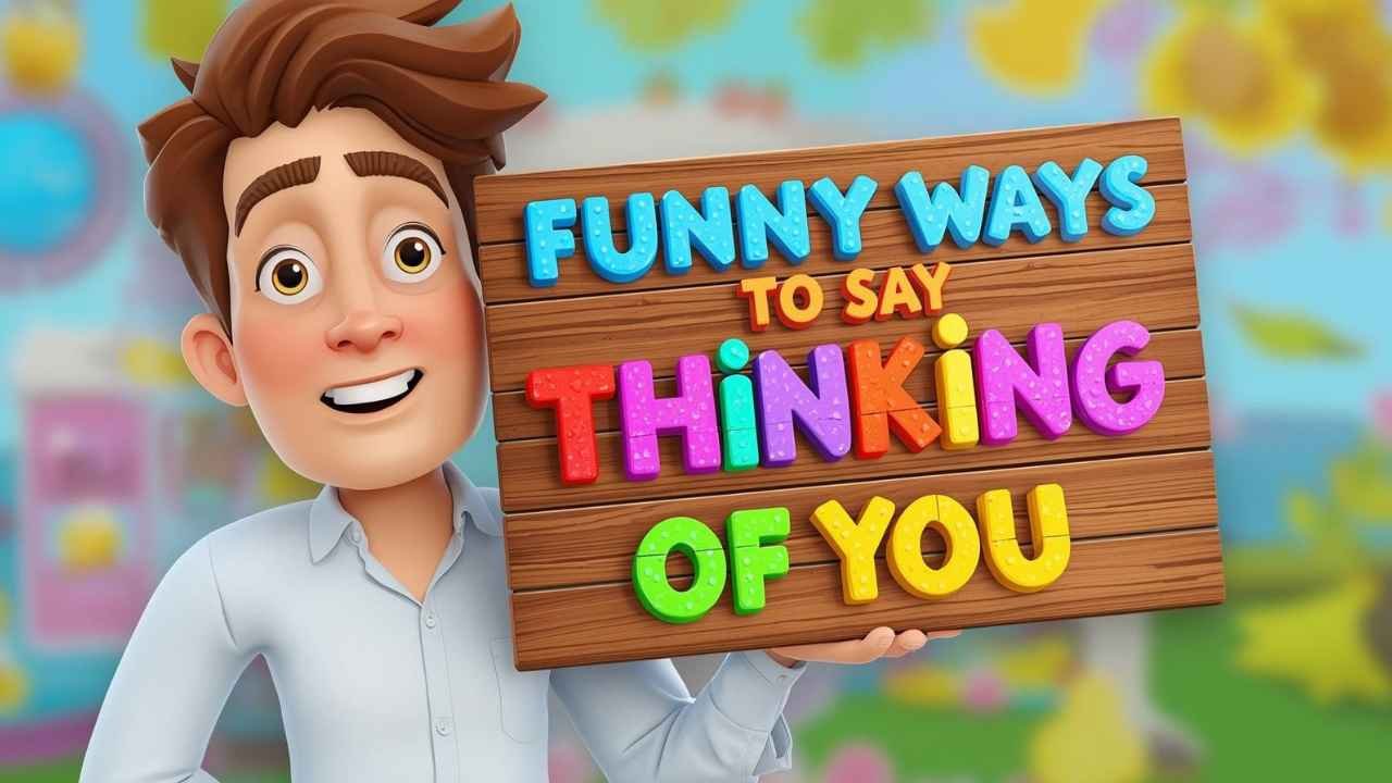 funny ways to say thinking of you