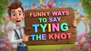 funny ways to say tying the knot