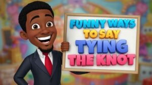 funny ways to say tying the knot