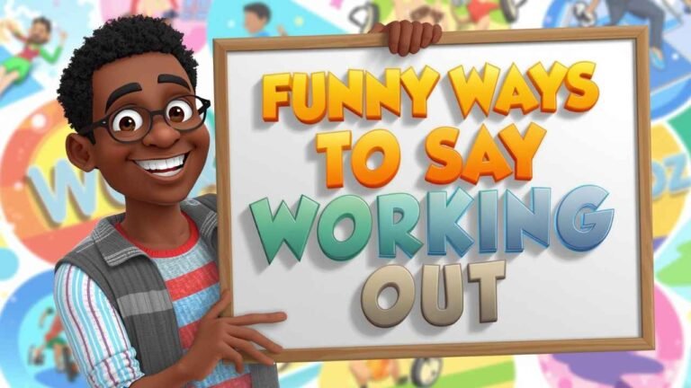 funny ways to say working out
