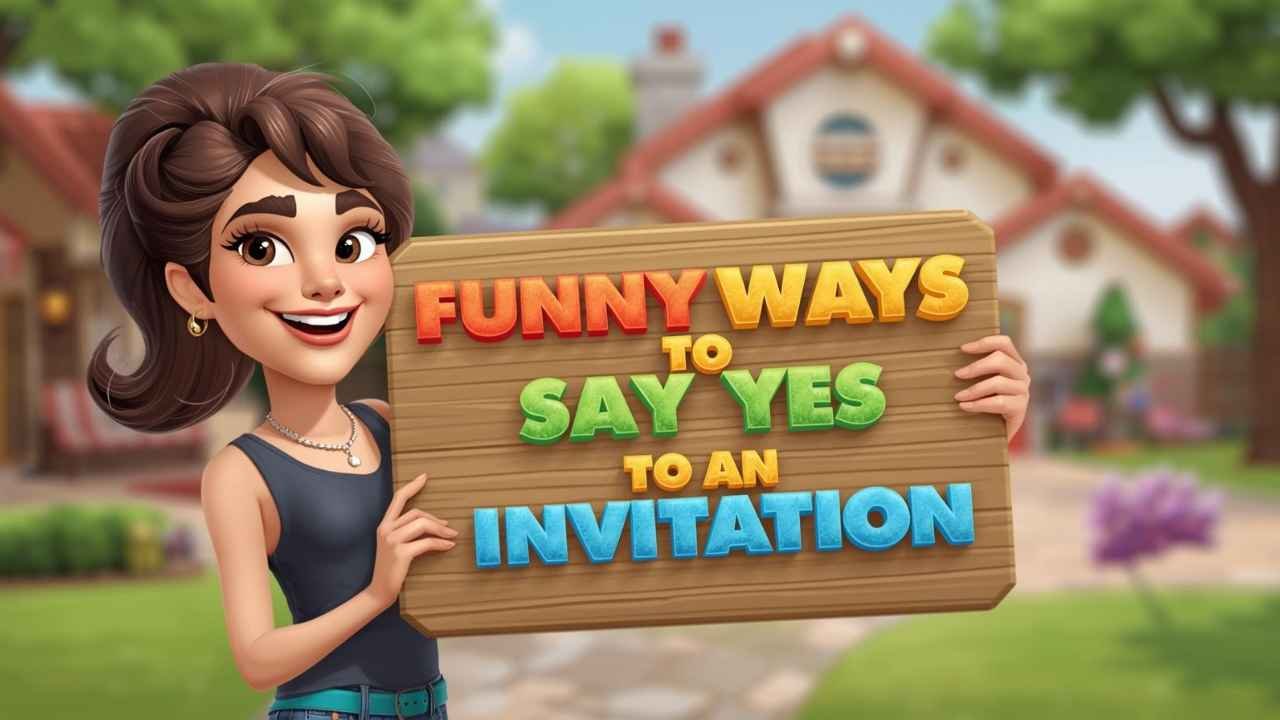 funny ways to say yes to an invitation