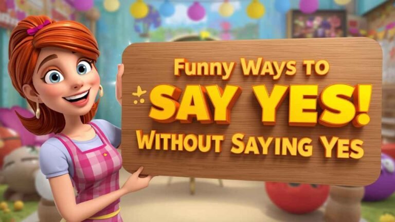 funny ways to say yes without saying yes