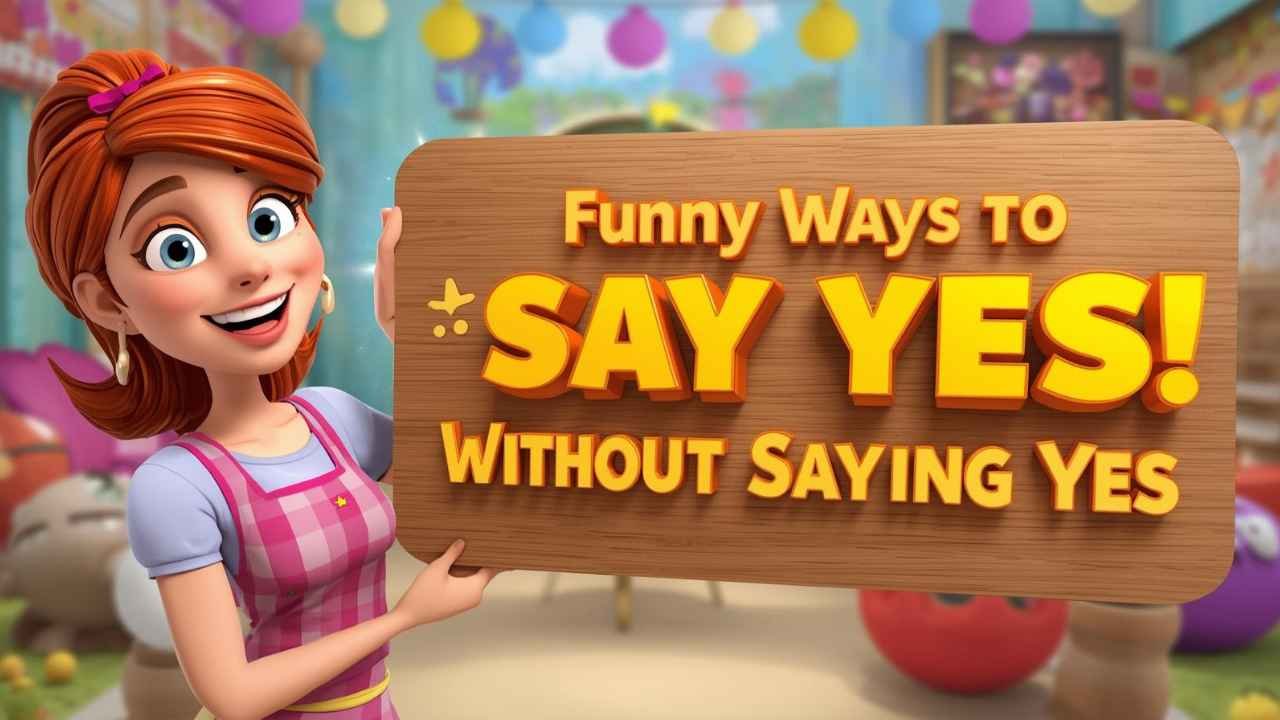 funny ways to say yes without saying yes