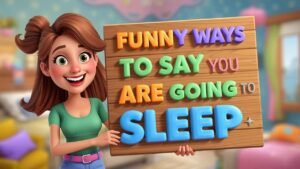funny ways to say you are going to sleep