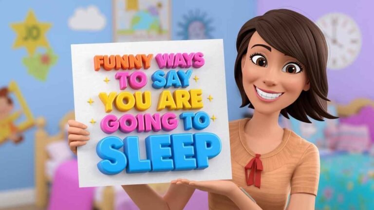 funny ways to say you are going to sleep