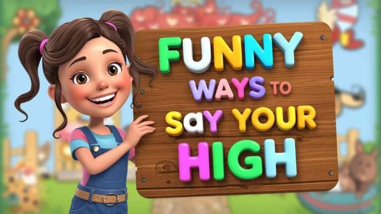 funny ways to say your high
