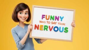 funny ways to say you're nervous