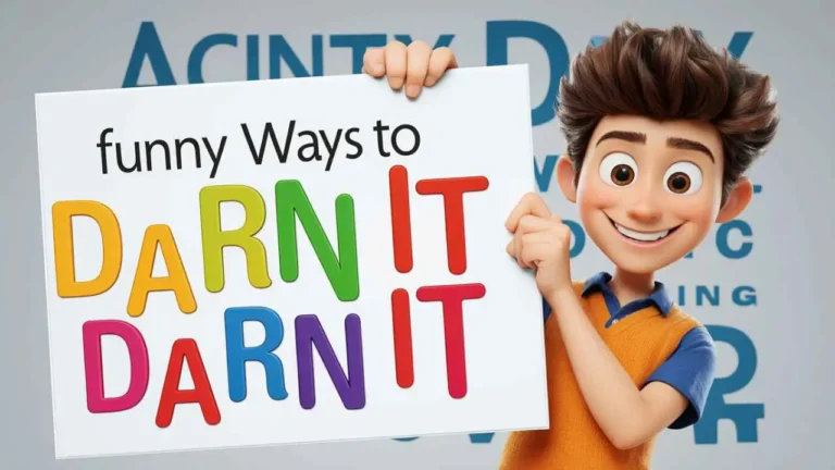 Funny Ways to Say Darn It