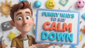funny ways to say calm down