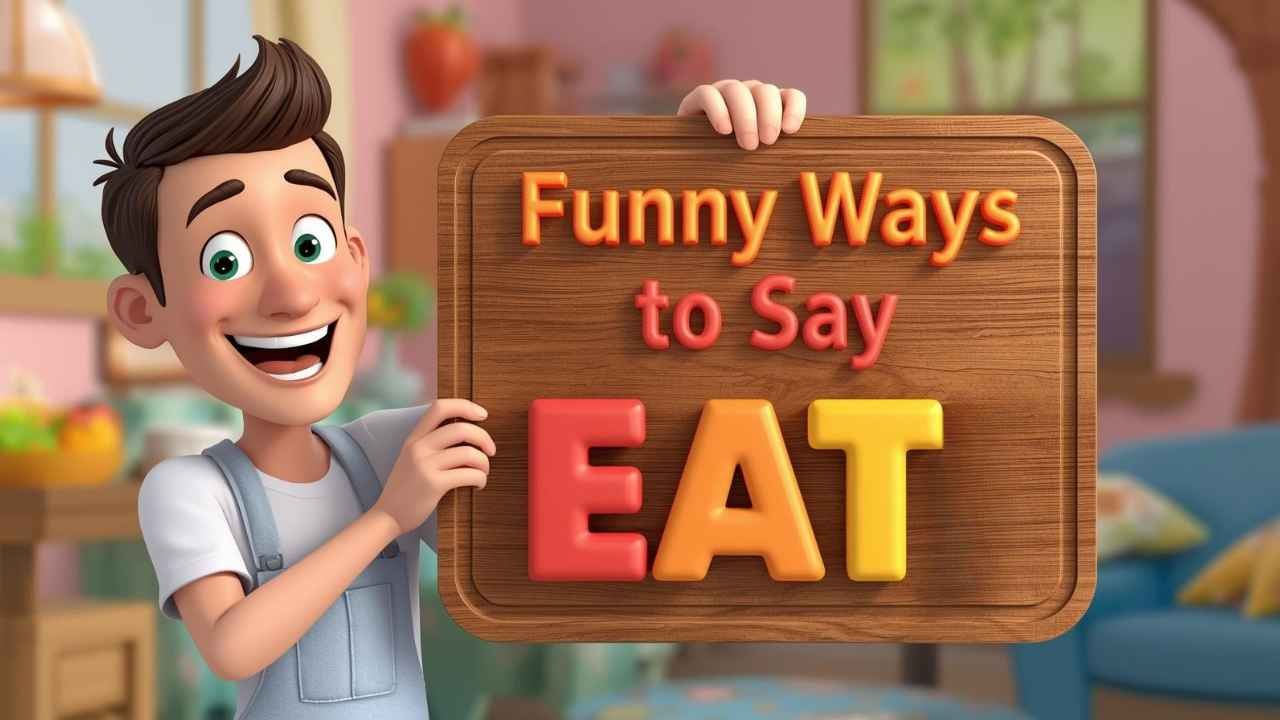 funny ways to say eat