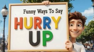 funny ways to say hurry up
