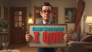 funny ways to say i quit