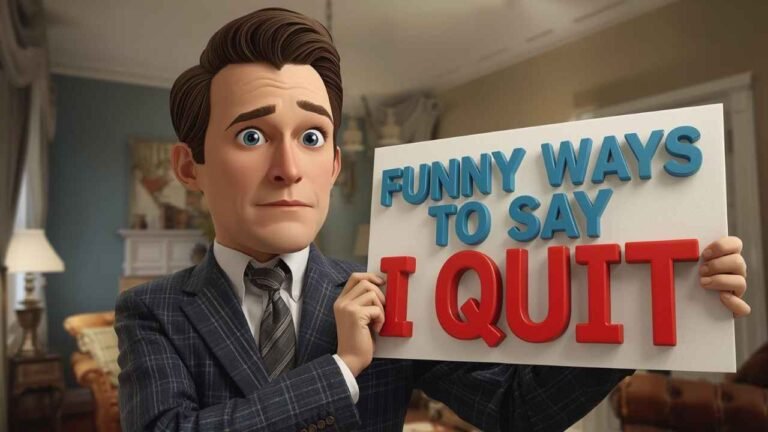 funny ways to say i quit