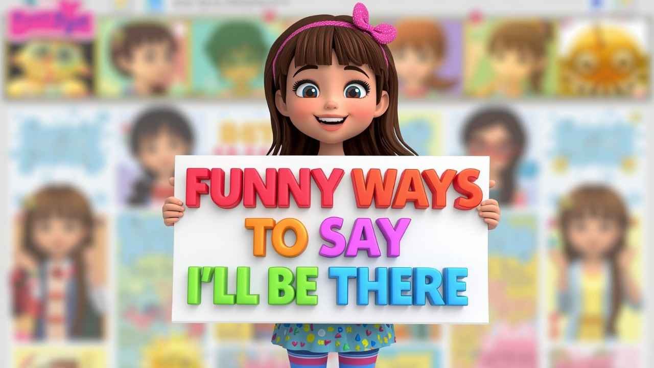 funny ways to say i'll be there