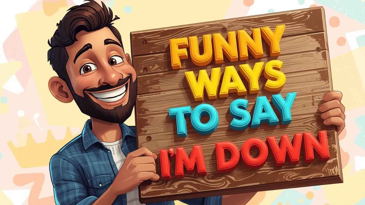 funny ways to say i'm down