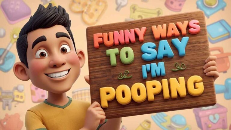 funny ways to say im pooping