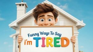 funny ways to say i'm tired