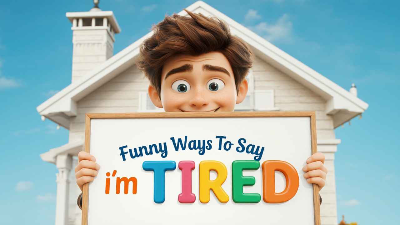 funny ways to say i'm tired
