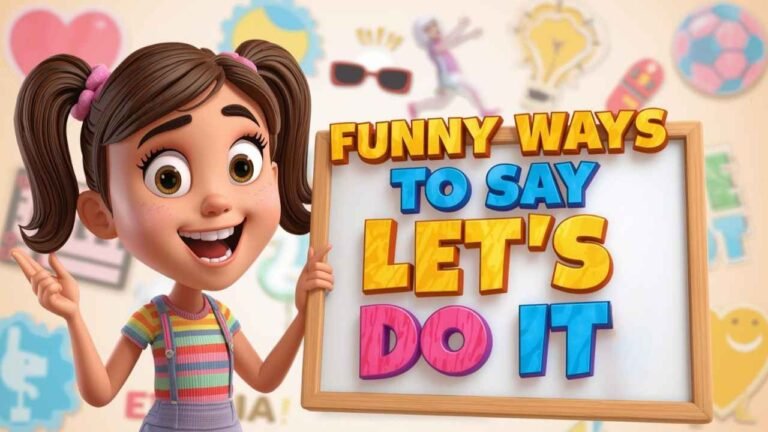 funny ways to say let's do it