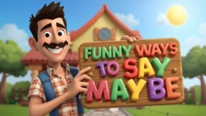 funny ways to say maybe