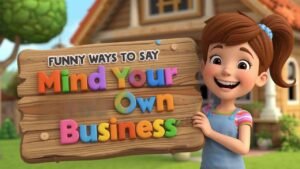 funny ways to say mind your own business