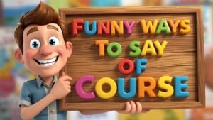 funny ways to say of course