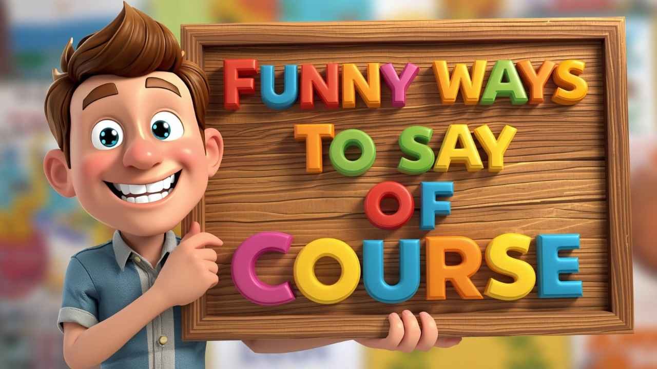 funny ways to say of course